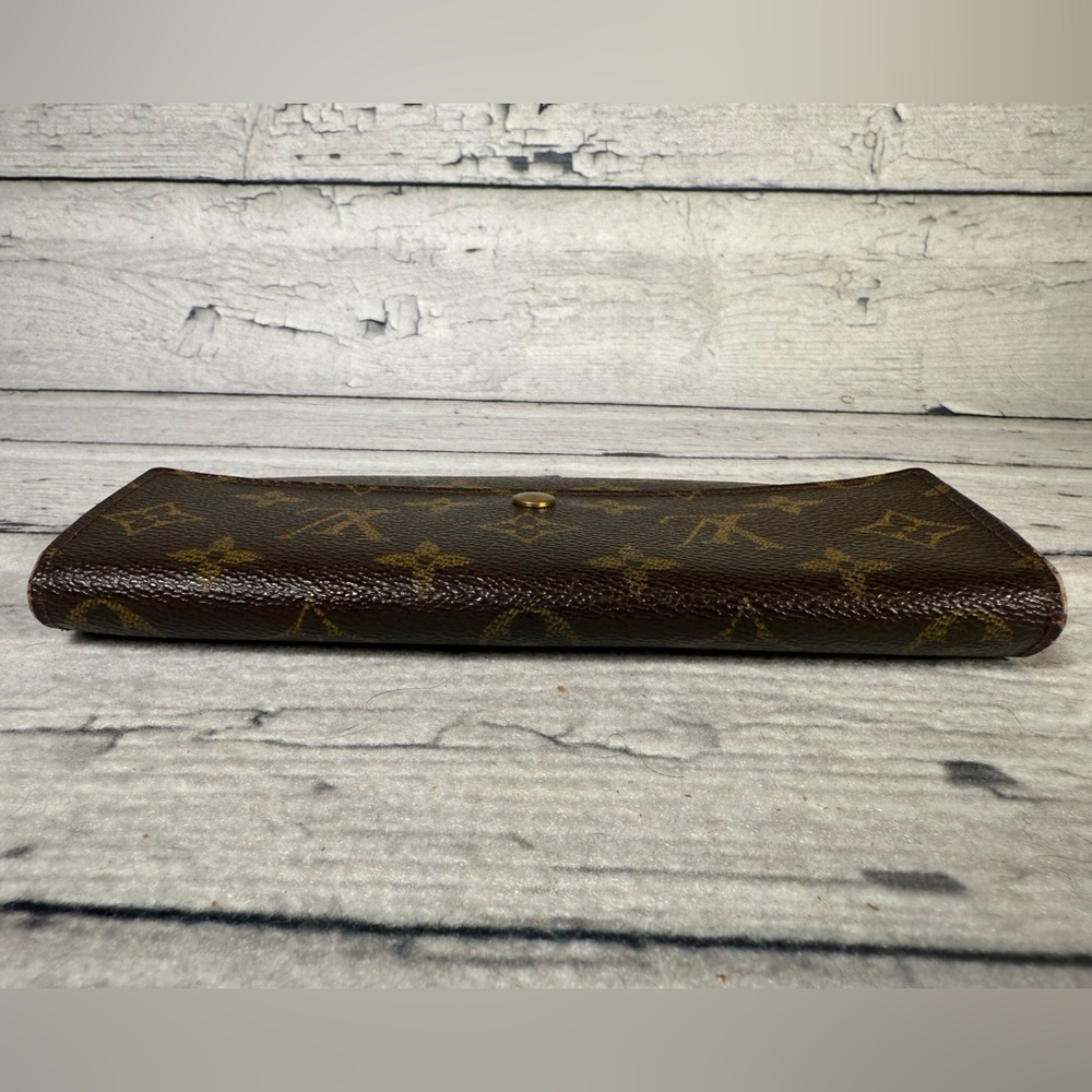 Louis Vuitton Portefeuille Sarah Long Bifold Wallet Monogram Leather Canvas - Picture 5 of 16